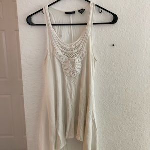 Long white tank top.